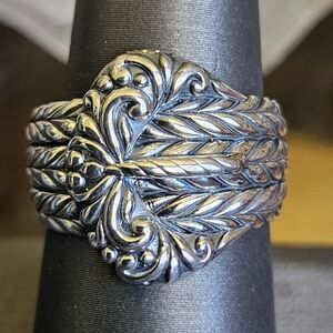 D'Joy Bali Legacy Padian Buckle Ring in Sterling Silver NEW